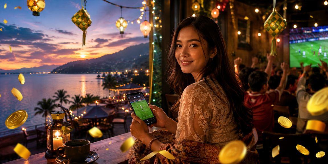 Pria Vietnam santai di kafe menggunakan laptop untuk mendaftar dan verifikasi akun casino